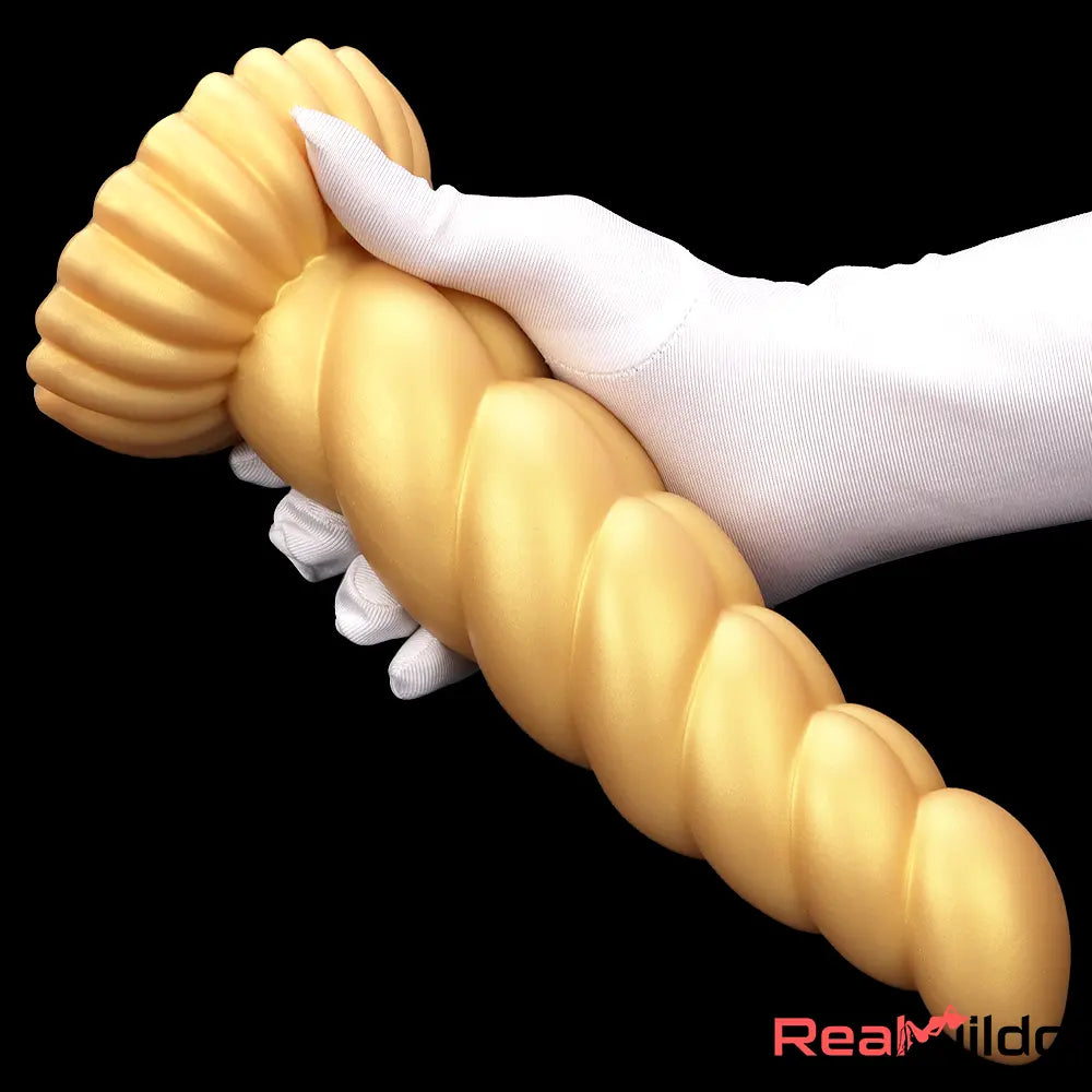 5.51in 7.87in 10.23in Gold Silicone Soft Fantasy Alien Dildo For Anal Orgasm Real Dildo