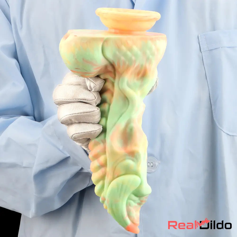 9.44in Fantasy Big Silicone Soft Mixed Color Dildo For Self-Pleasure Orgasm Real Dildo