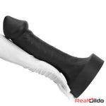 10.63in 12.6in 13.77in Silicone Big Soft Curved Black Dildo With Big Head Real Dildo