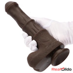 9.05in 4in1 Heating Thrusting Vibrating Rotation Remote Horse Discreet Dildo Real Dildo