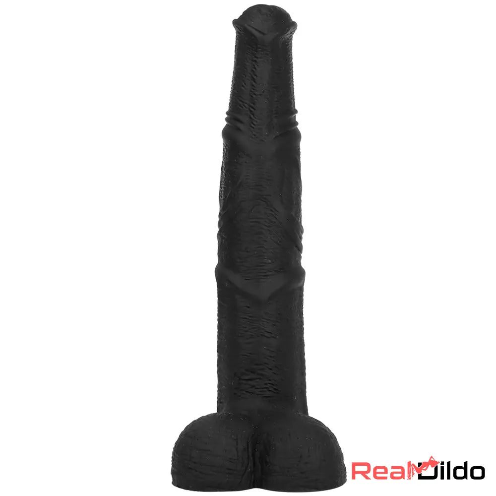 14.76in Extra Long Huge Black Soft Liquid Silicone Horse Cock Orgasm Dildo Real Dildo