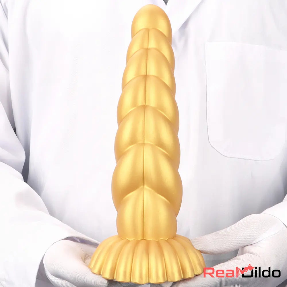 5.51in 7.87in 10.23in Gold Silicone Soft Fantasy Alien Dildo For Anal Orgasm Real Dildo