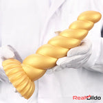 5.51in 7.87in 10.23in Gold Silicone Soft Fantasy Alien Dildo For Anal Orgasm Real Dildo