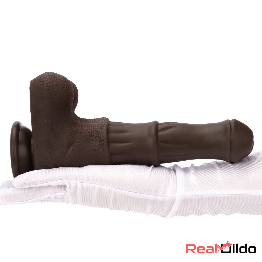 9.05in 4in1 Heating Thrusting Vibrating Rotation Remote Horse Discreet Dildo Real Dildo