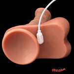 8.85in 4in1 Heating Thrusting Vibrating Rotation Remote Horse Anal Dildo Real Dildo