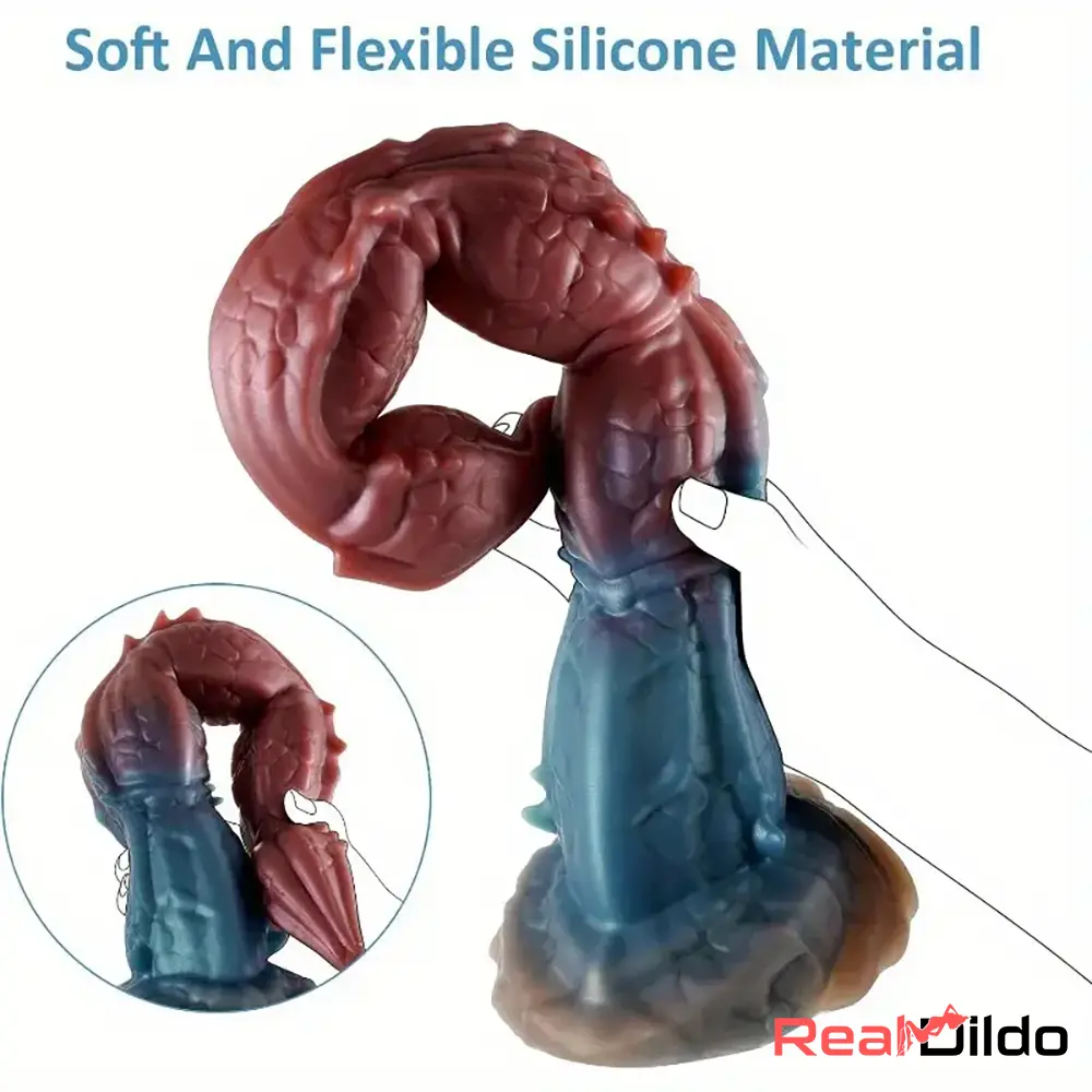 16.1in Big Long Cock Dragon Monster Silicone Dildo G-spot Stimulator - Real Dildo