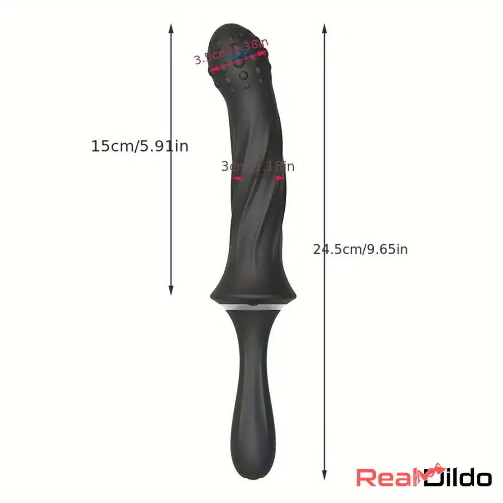 9.65in Silicone Soft Vibrating Sword Dildo With Handle G Spot Stimulator Real Dildo