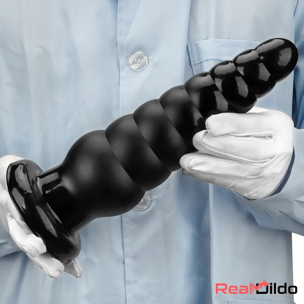 10.63in Realistic Big Silicone Black Dildo Butt Plug For Clit Expansion Real Dildo