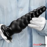 10.63in Realistic Big Silicone Black Dildo Butt Plug For Clit Expansion Real Dildo