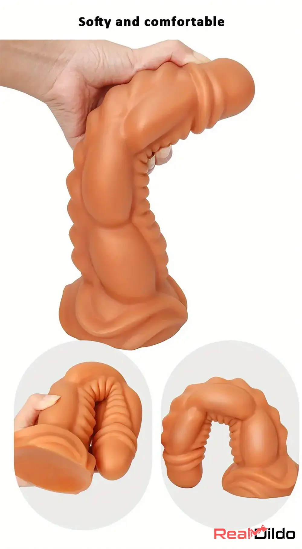 5.91in 8.66in 10.55in Unisex Silicone Fantasy Big Soft Penis Real Dildo - Real Dildo