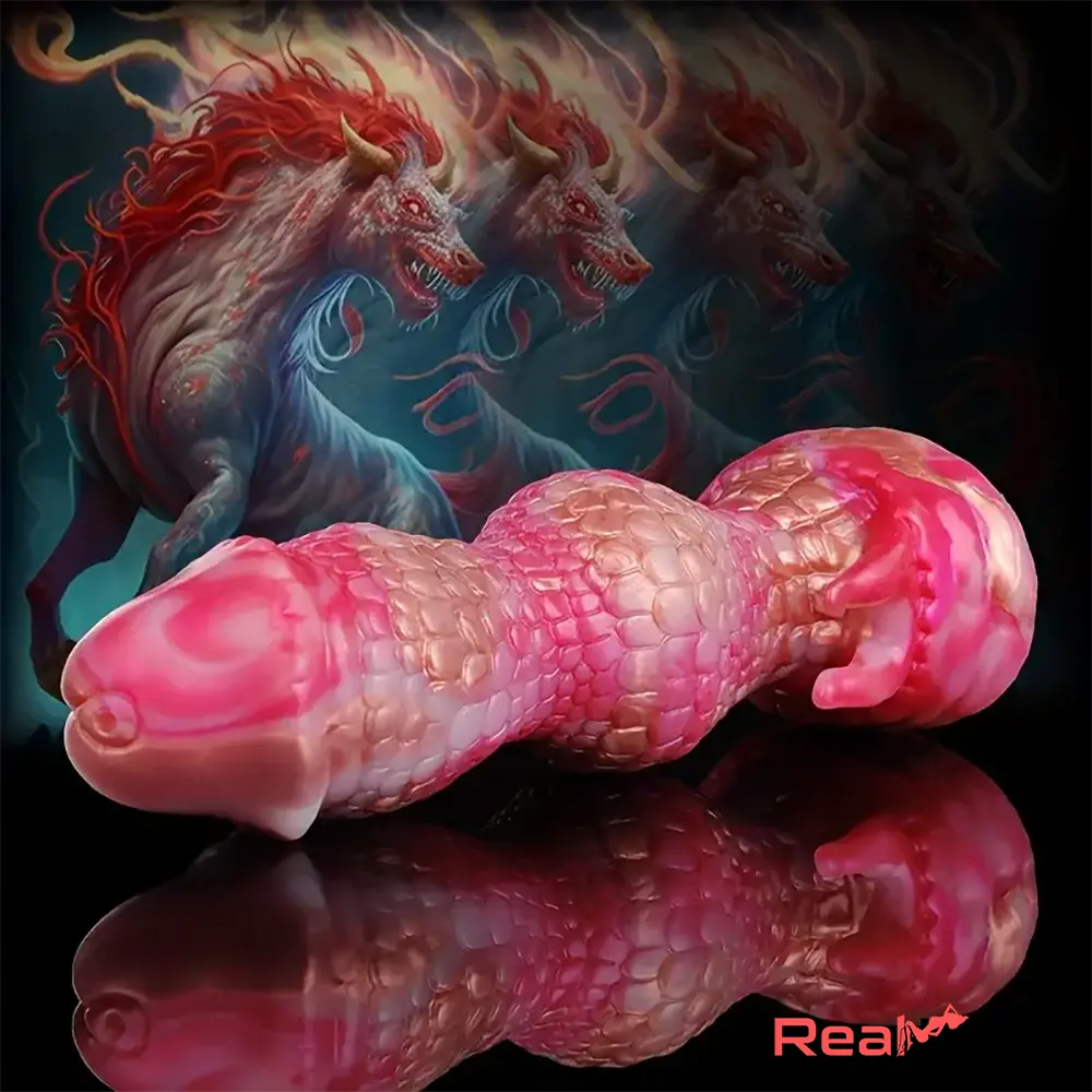 7.08in Fantasy Monster Dragon Silicone Soft Dildo For Couples Pleasure Toy Real Dildo