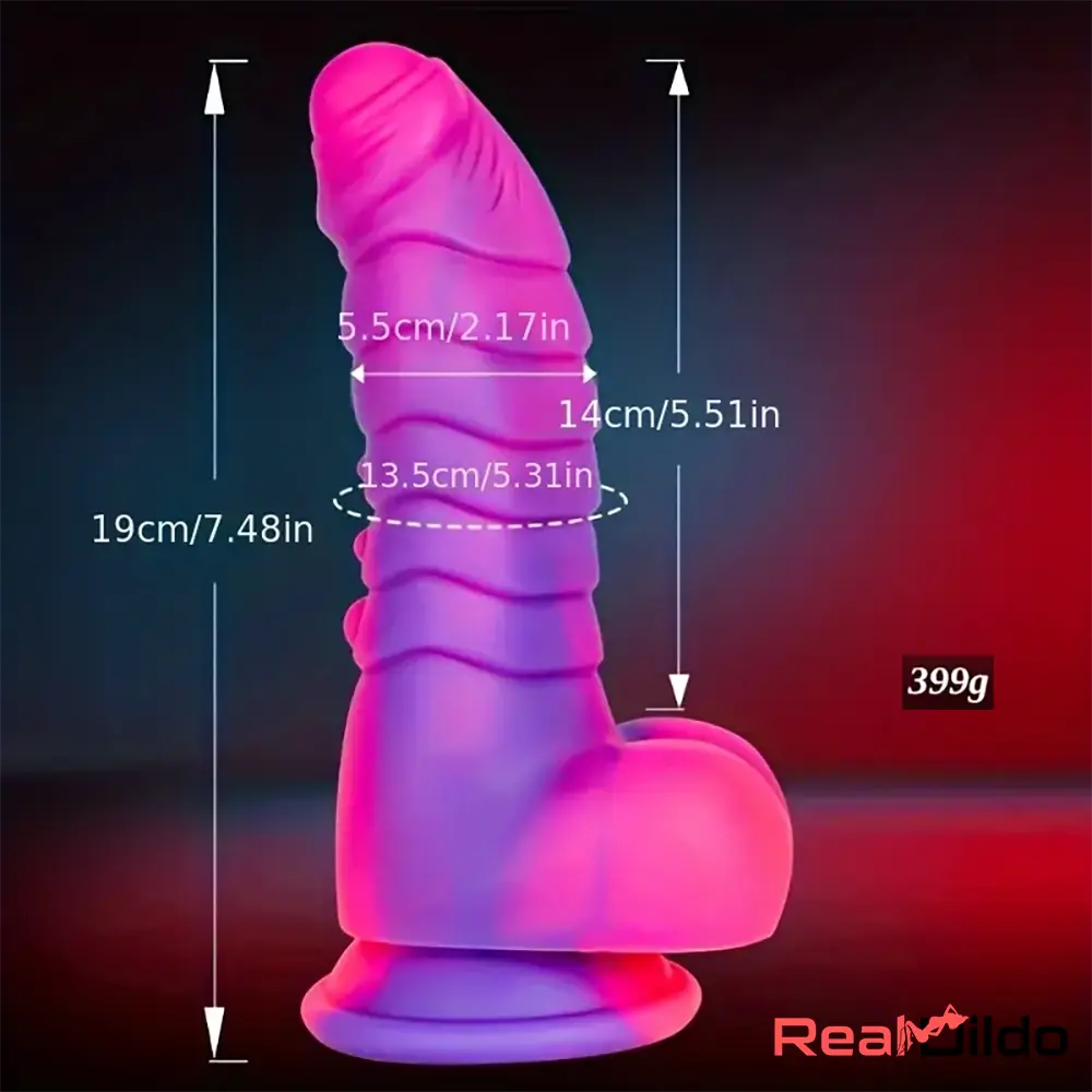 7.48in Uncut Fantasy Silicone Soft Dildo For Anal Prostate For Couples Real Dildo