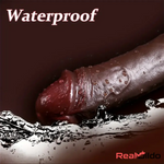 8.5in Unique Texture Soft Silicone Lifelike Skin-Touching Dildo For Couples Real Dildo