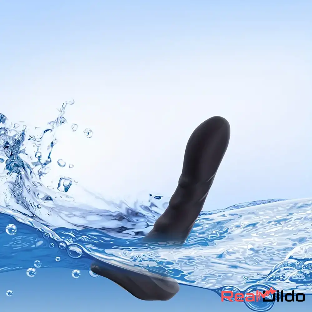 5.5in Unisex Silicone Soft Vibrating Remote Dildo For Women Men Adults - Real Dildo