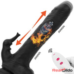 8.85in Elephant 3in1 Heating Thrusting Vibrating Remote Dildo Anal Sex Toy Real Dildo