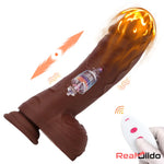 8.85in Intelligent Heating Thrusting Vibrating Automatic Electric Dildo Real Dildo
