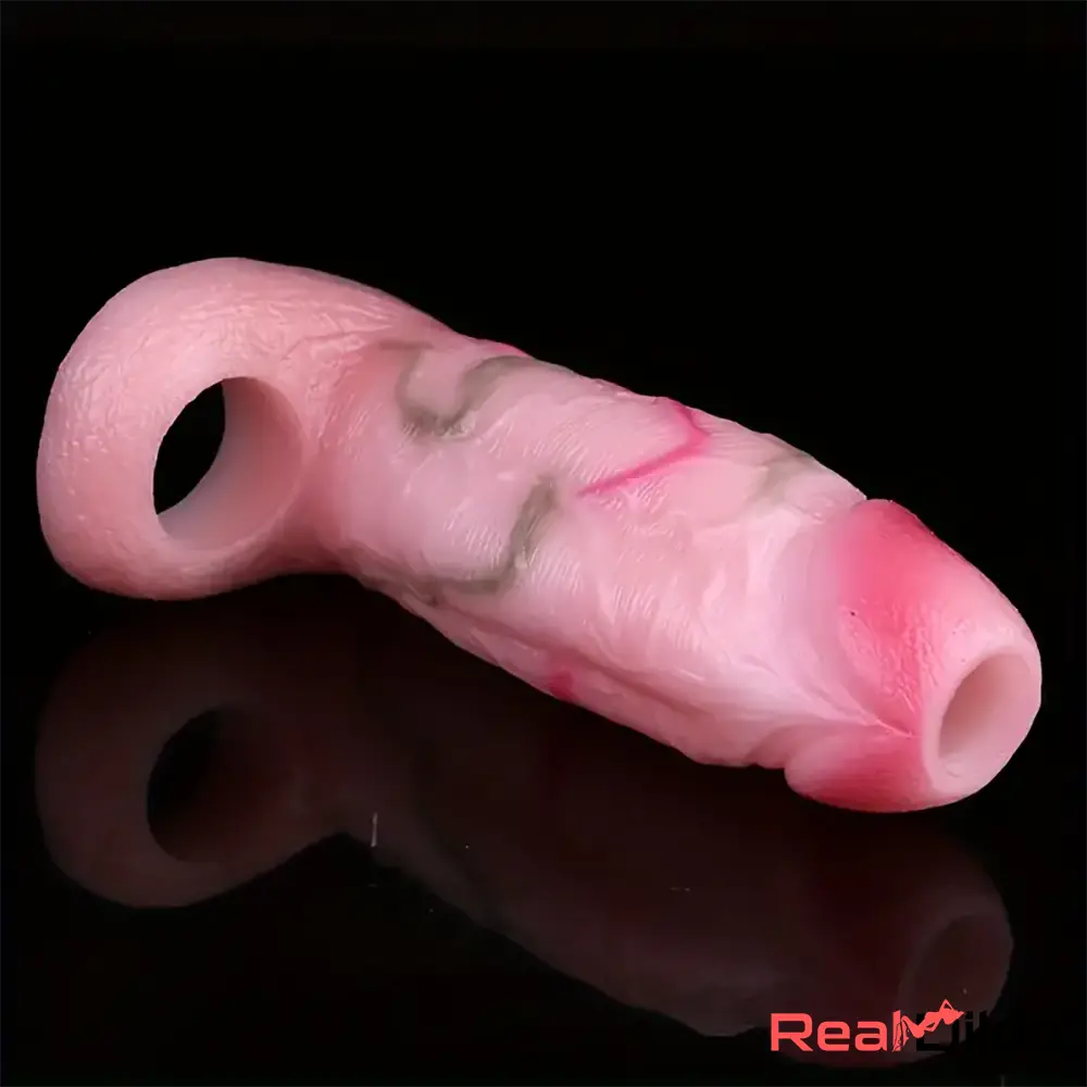5.31in Silicone Soft Dildo Sleeve Flexible Penis Extender For Women Men Gay - Real Dildo