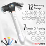 10.6in Silicone Soft Thrusting Suck Swing Flapping Beating Cock Dildo Real Dildo