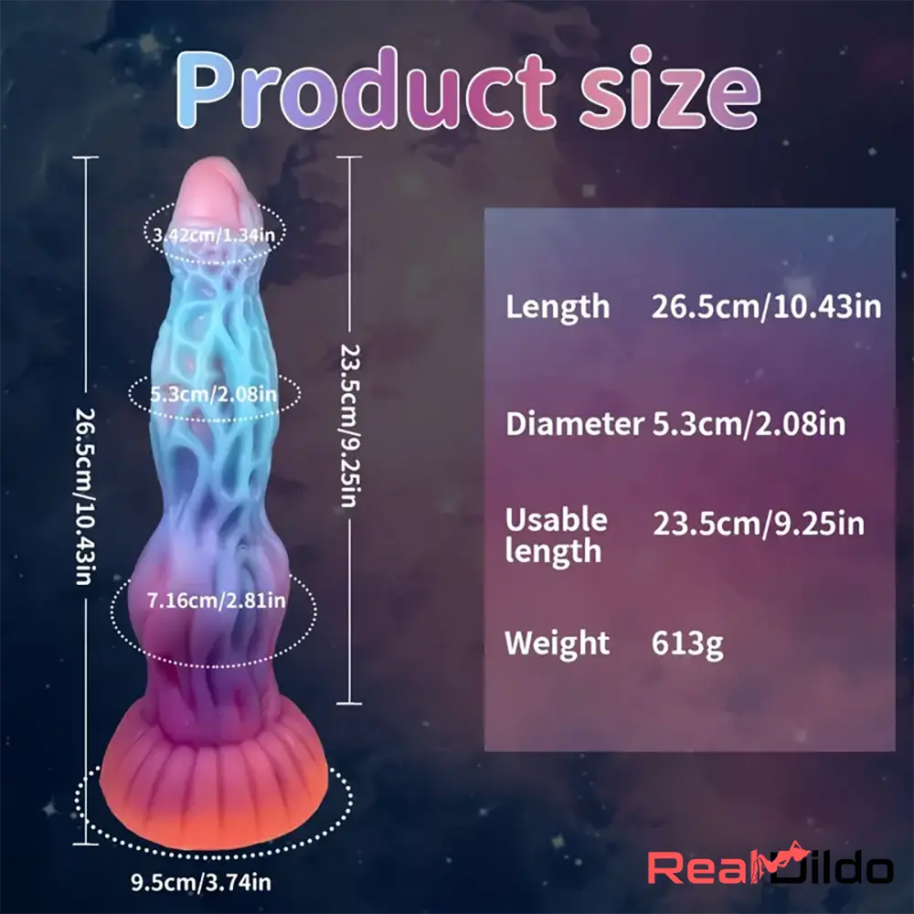 10.43in Luminous Fantasy Monster Silicone Soft Big Dildo Love Vagina Real Dildo