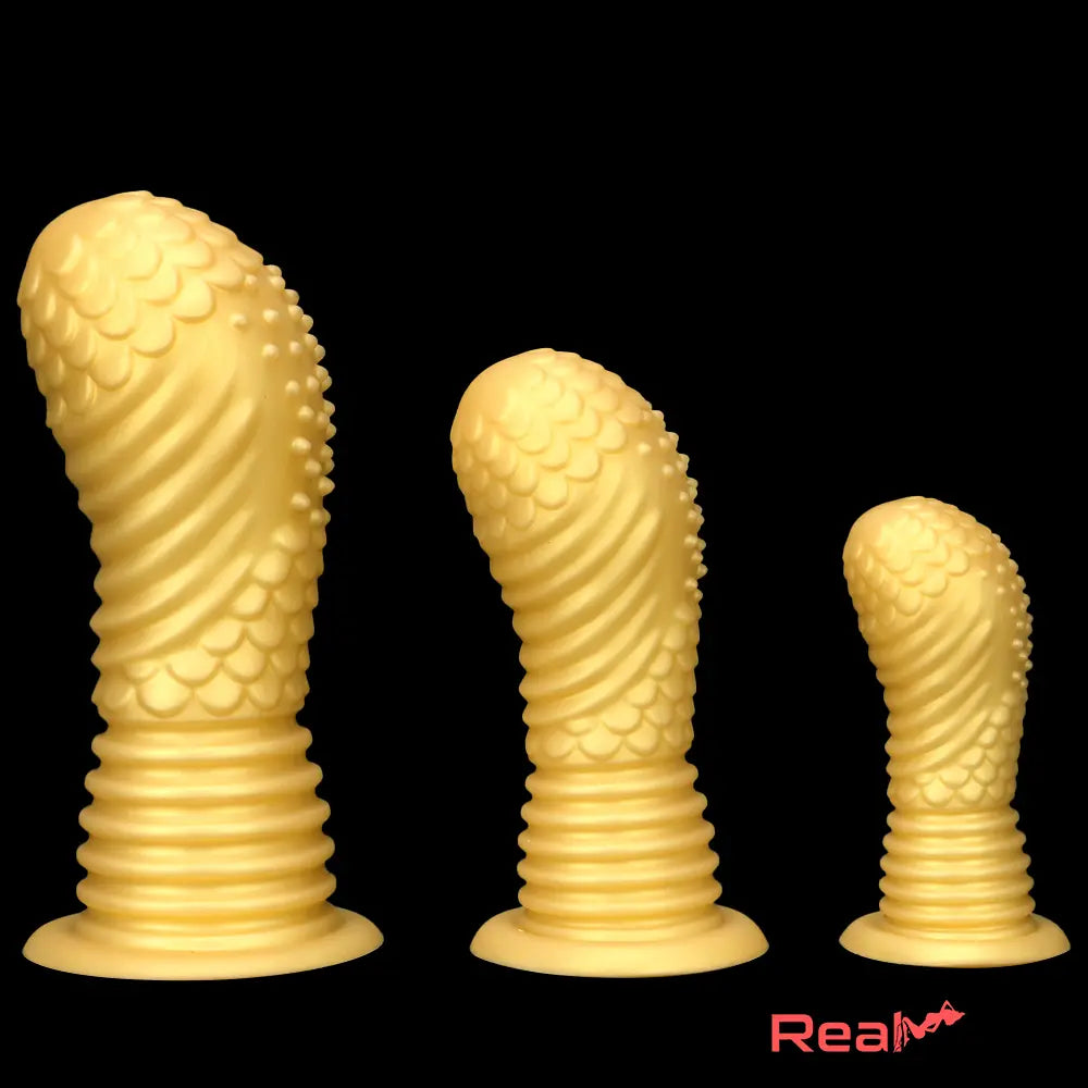 6.1in 8.46in 10.43in Soft Liquid Silicone Thick Fantasy Butt Plug Orgasm Dildo Real Dildo