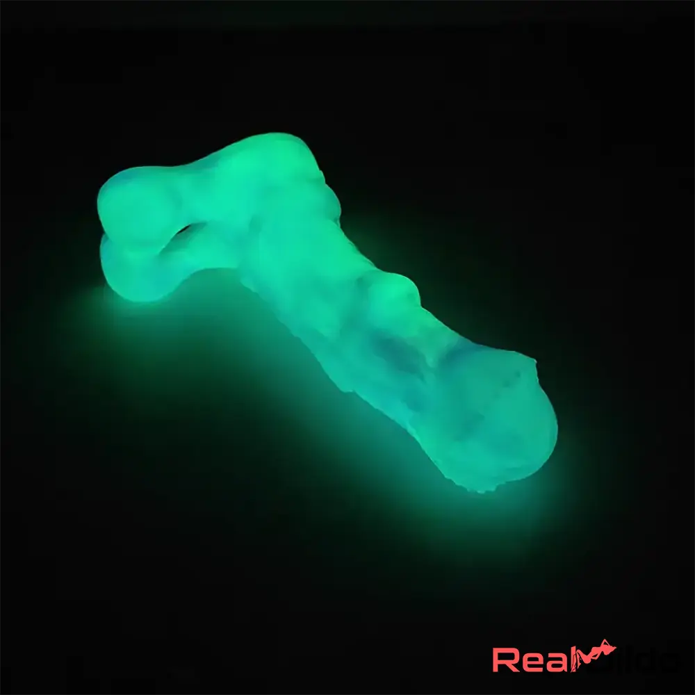 8.07in Silicone Soft Dildo Sleeve Horse Animal Luminous Gay Masturbator - Real Dildo