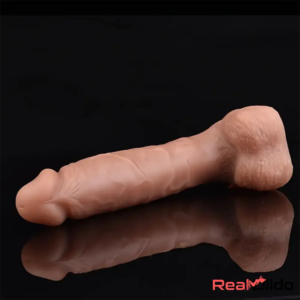 9.1in Silicone Soft Large Dual Density Strap On Dildo For Lesbian SexToy Real Dildo