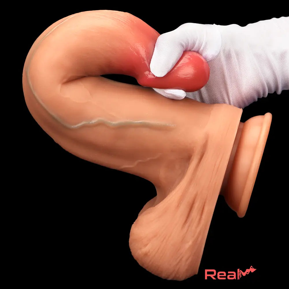 10.03in 9.25in 13in Soft Silicone Big Lifelike Real Dual Density Dildo Real Dildo