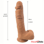 9.1in Silicone Soft Large Dual Density Strap On Dildo For Lesbian SexToy Real Dildo