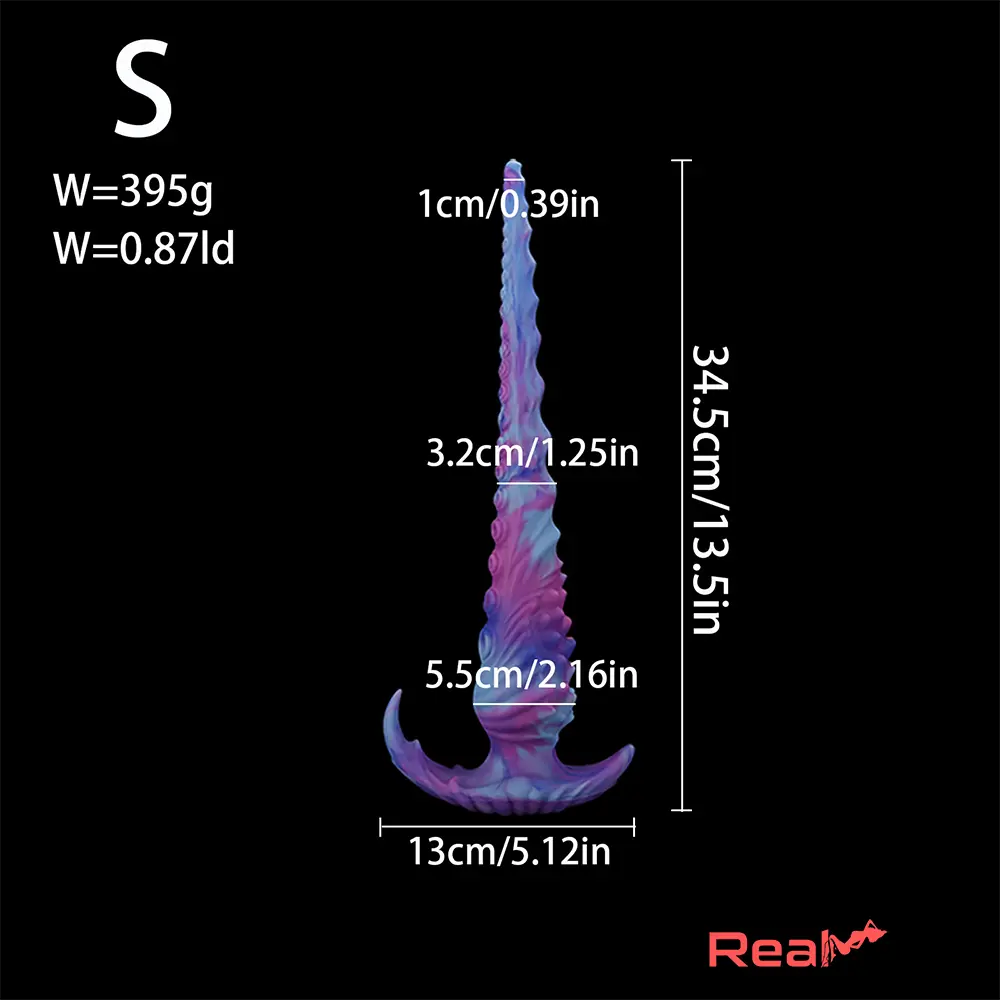 13.5in 17.7in Fantasy Big Long Octopus Tentacle Silicone Soft Real Dildo - Real Dildo