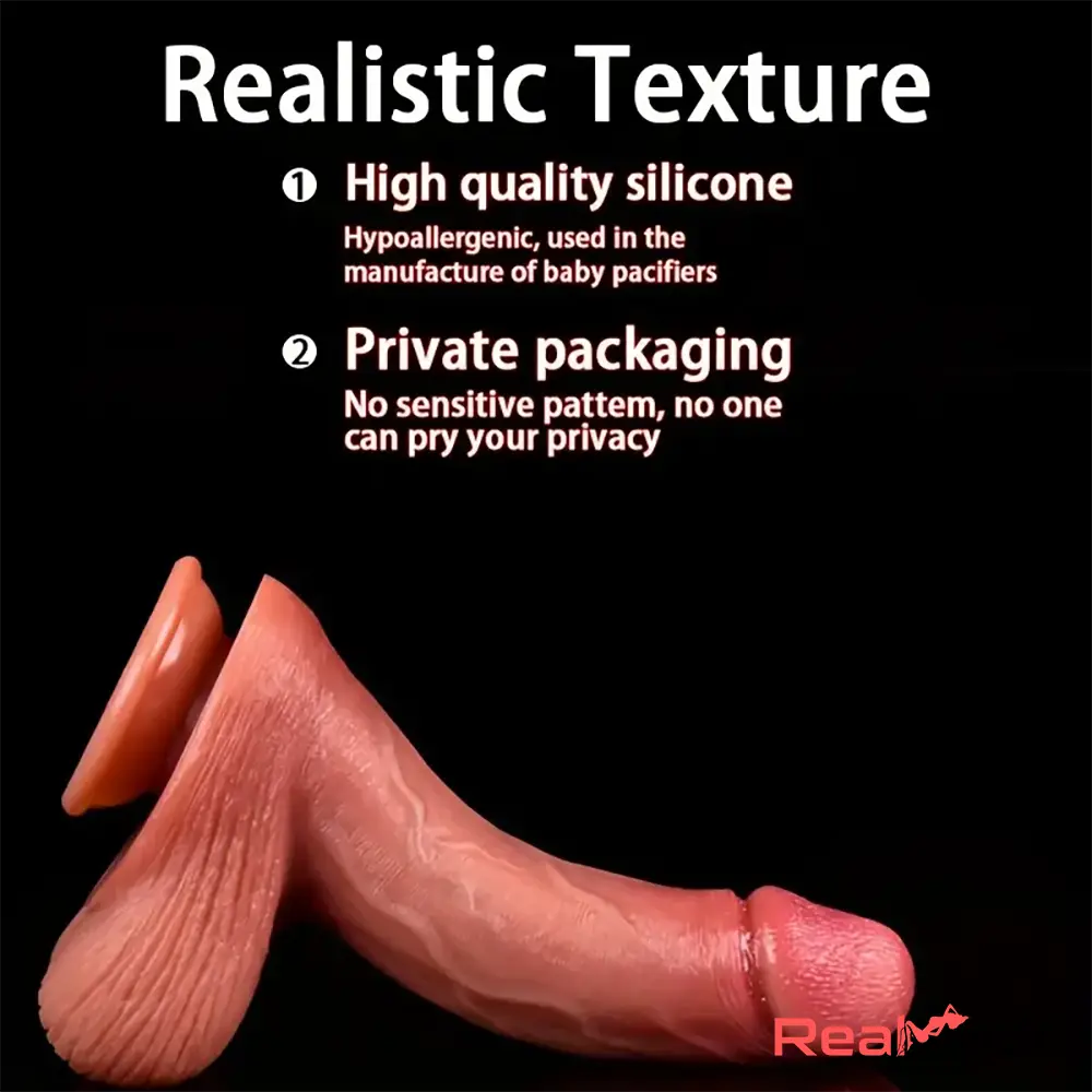 8.66in Soft Real Big Silicone Curved G Spot Dildo For Hands Free Play Penis Real Dildo