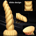 5.51in 7.87in 10.23in Gold Silicone Soft Fantasy Alien Dildo For Anal Orgasm Real Dildo