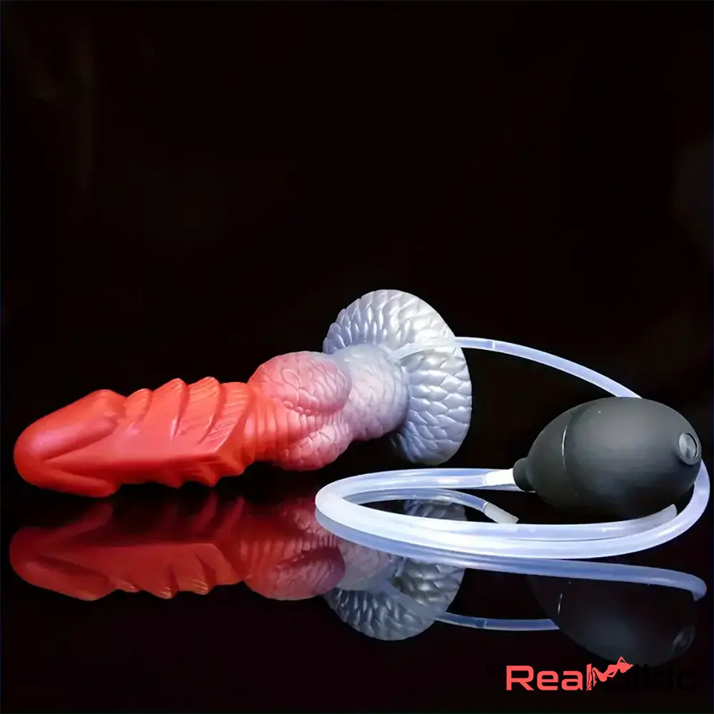 8.27in Fantasy Monster Squirting Dragon Big Silicone Soft Solo Play Dildo Real Dildo