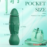 3.74in Small Automatic Vibrating Dildo With Veins Intensity Levels Stimulator Real Dildo