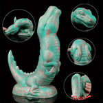 8.66in Animal Dinosaur Monster Silicone Thick Soft Dildo For Orgasm - Real Dildo