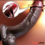 8.5in Unique Texture Soft Silicone Lifelike Skin-Touching Dildo For Couples Real Dildo