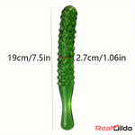 Multiple Lengths Colors Fruit Vegetable Crystal Clear Glass Anal Cock Dildo Real Dildo