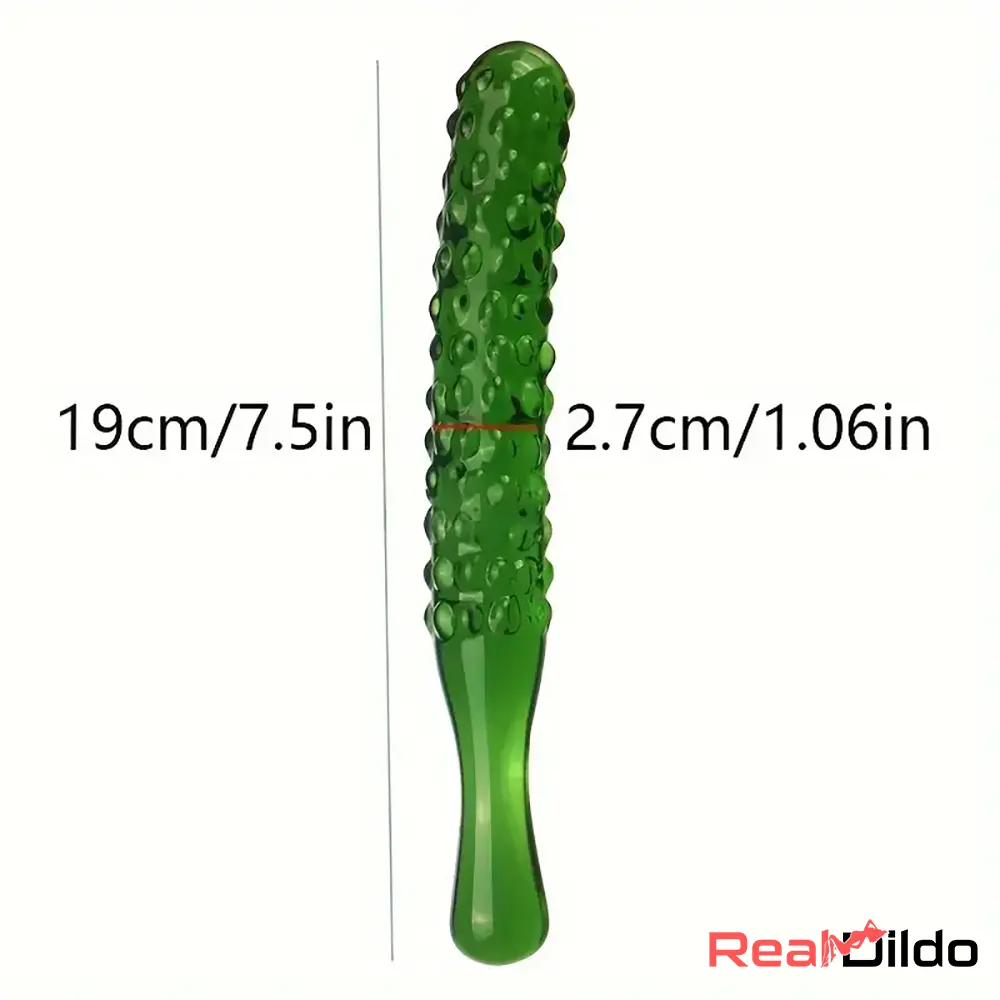 Multiple Lengths Colors Fruit Vegetable Crystal Clear Glass Anal Cock Dildo Real Dildo