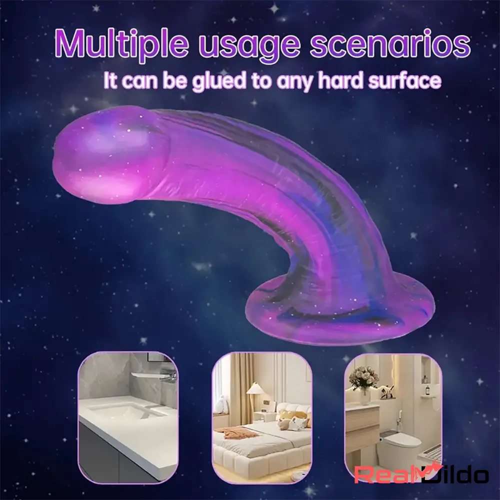 7.08in Silicone No Eggs Soft Dildo For Female Male Love Sex Toy Real Dildo