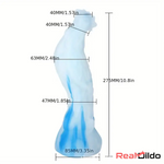 10.8in Rooster Shape Fantasy Large Silicone Soft Dildo For Anus Sex Real Dildo