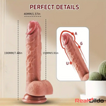 7.48in Realistic Silicone Soft Dildo For Female Male Love Pleasure Real Dildo