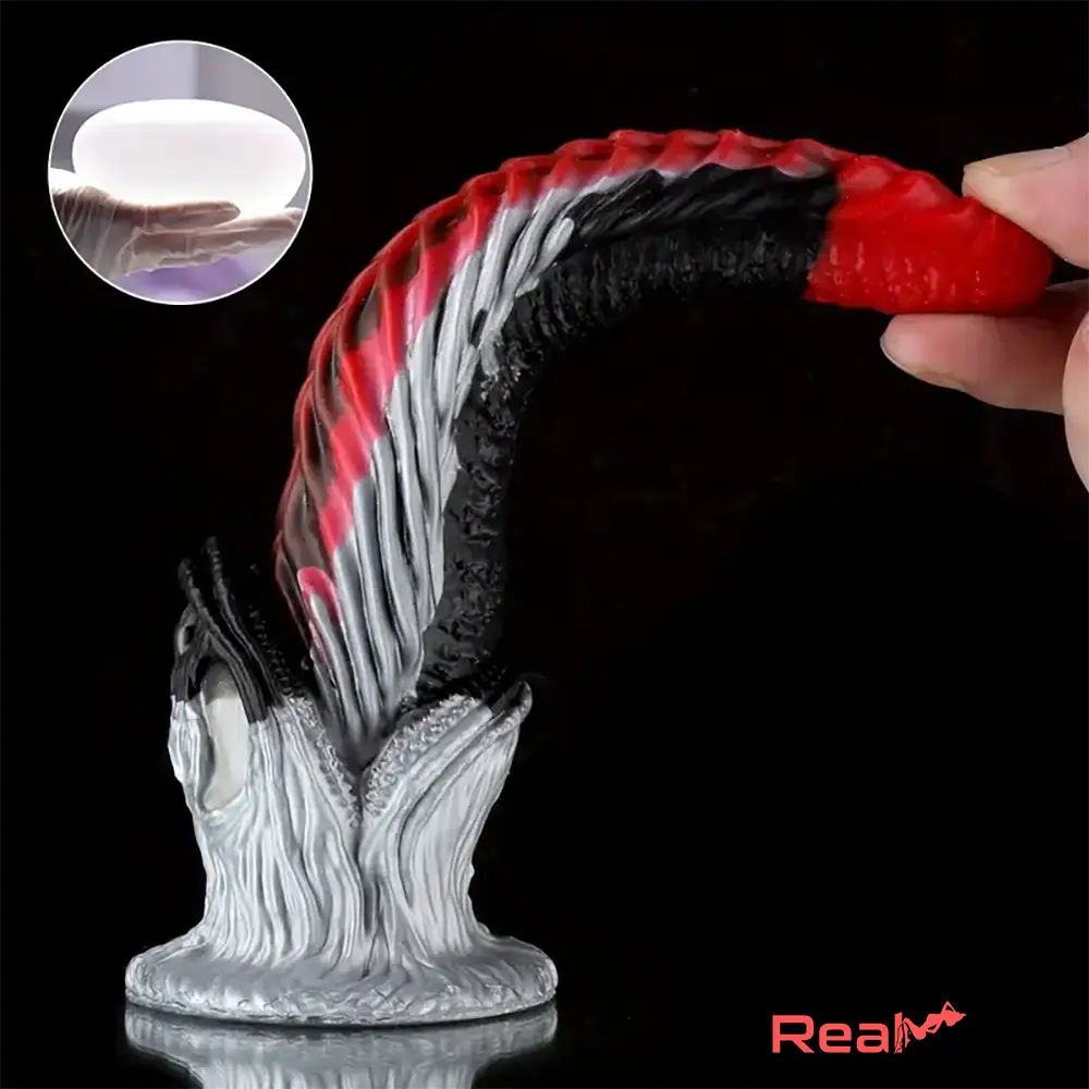 7.09in Silicone Flexible Monster Fantasy Dildo For Couples Lesbian G-Spot Real Dildo