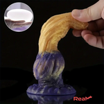 6.38in Liquid Silicone Soft Monster Dildo For Women Game Sex Pleasure Real Dildo