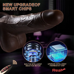 8.7in Soft Big Silicone Thrusting Rotating Heating Remote Penis Auto Dildo Real Dildo