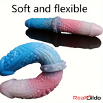 10.62in Tortoise Penis Silicone Soft Large Double-headed Fantasy Dildo Real Dildo