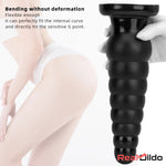 10.63in Realistic Big Silicone Black Dildo Butt Plug For Clit Expansion Real Dildo