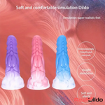 7.87in Fantasy Monster Silicone Soft Dildo External Anal Opener Couples Real Dildo