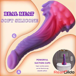 8.07in Fantasy Monster Silicone Soft Big Dildo For Women G-Spot Vagina - Real Dildo