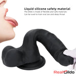 8.46in Premium Silicone Soft Mixed Color Dildo For Anal Sex Safety Toy Real Dildo