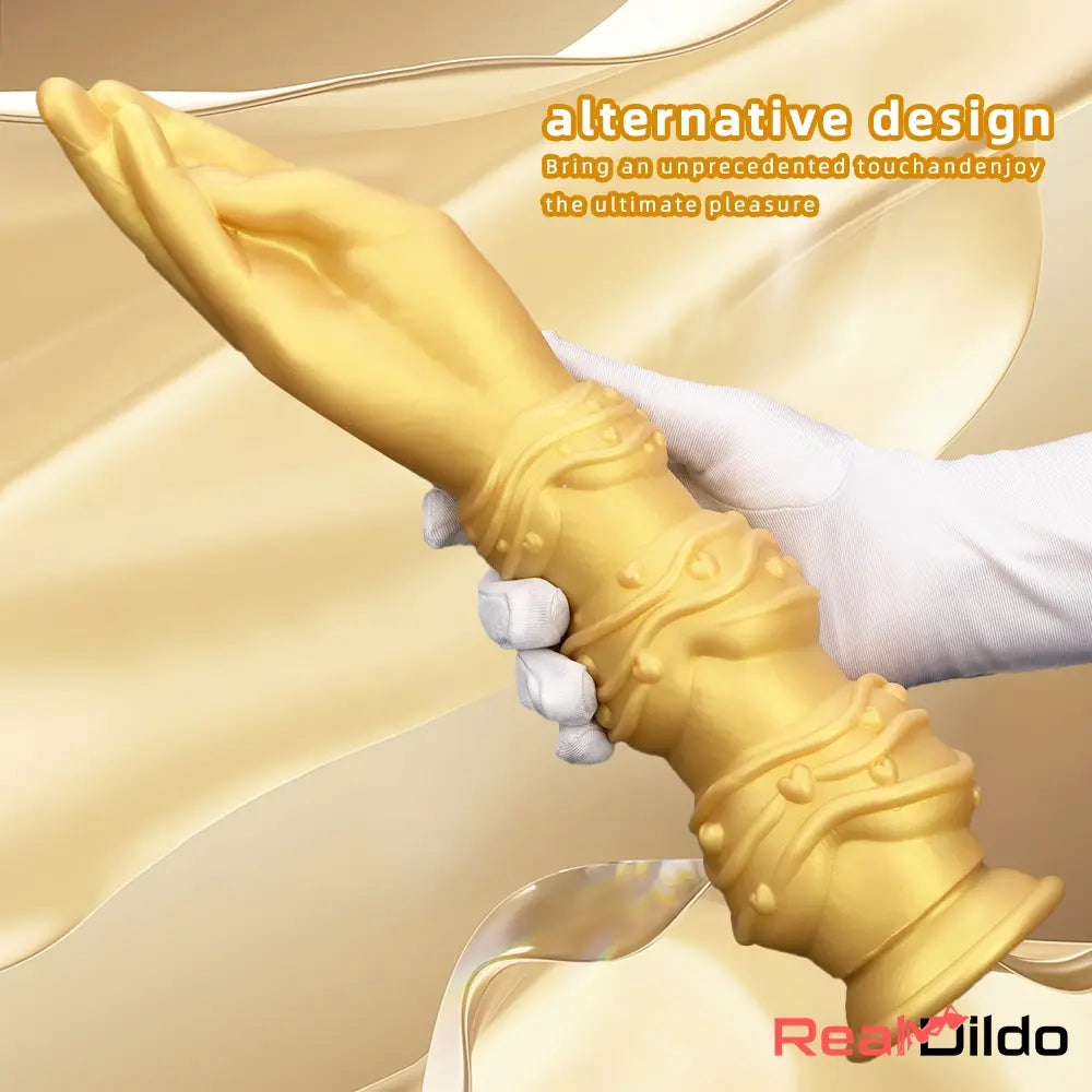 7.28in 9.84in 13.38in Premium Silicone Soft Fist Hands Big Self-Pleasure Dildo Real Dildo