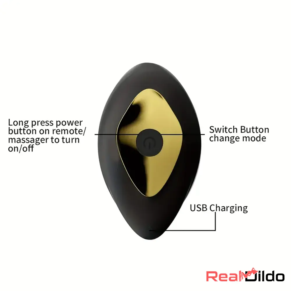 5.5in Unisex Silicone Soft Vibrating Remote Dildo For Women Men Adults - Real Dildo